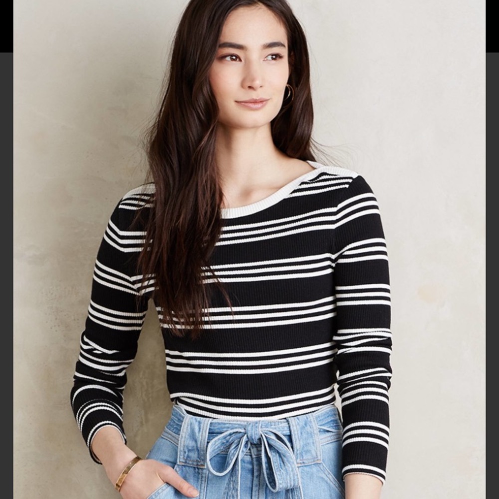 NIP Anthropologie Striped  Top, sizes